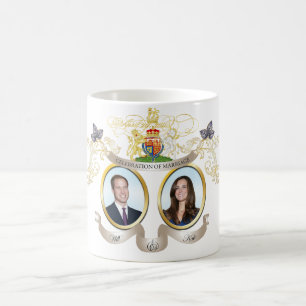 Caneca De Café Casamento do Will+Kate, cor de fundo do MEU!!