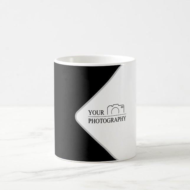 Caneca De Café Casamento Elegante Adicionar Fotografia Personaliz (Centro)