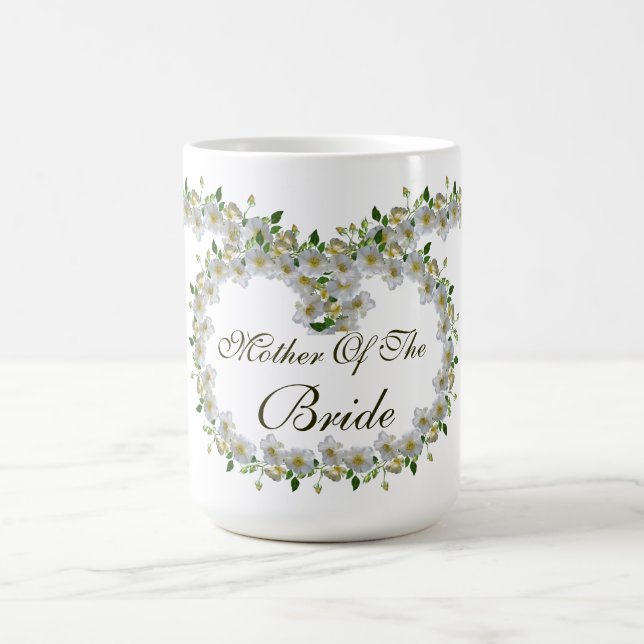 Caneca De Café Casamento Favor Elegante Rosas Mãe da Noiva (Centro)