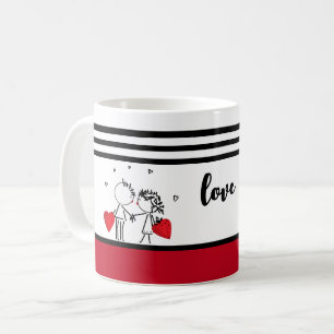 Caneca De Café Casamento, Meias Dias de os namorados
