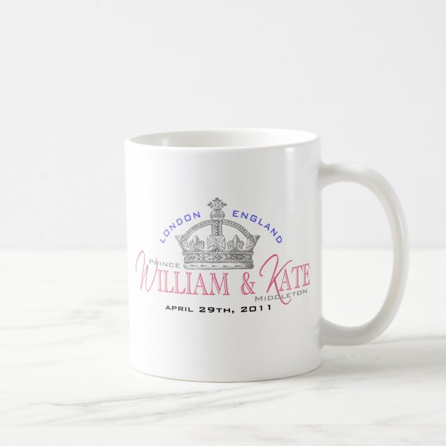 Caneca De Café Casamento real de William & de Kate (Direita)