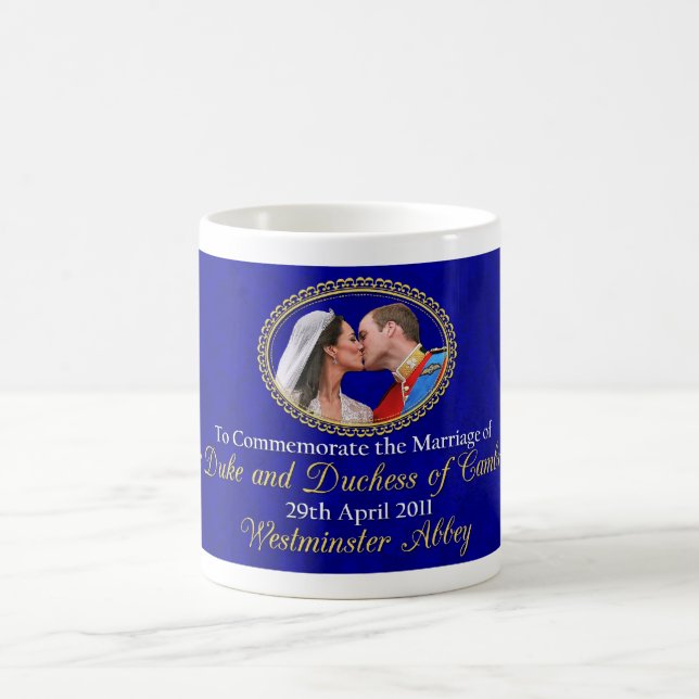 Caneca De Café Casamento real o duque e a duquesa de Cambridge (Centro)