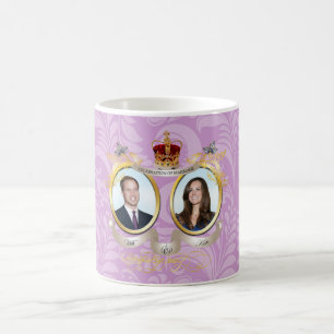 Caneca De Café Casamento Will+Kate, cor DIY!!
