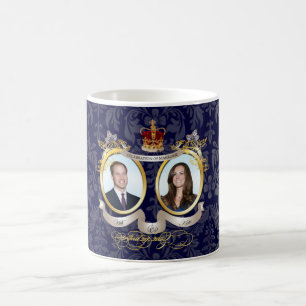 Caneca De Café Casamento Will+Kate, cor DIY!!