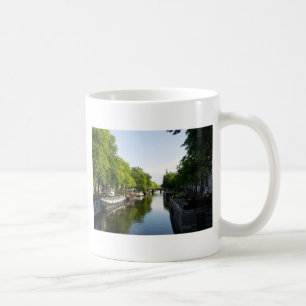 Caneca De Café Casas flutuantes no canal Prinsengracht Amsterdam