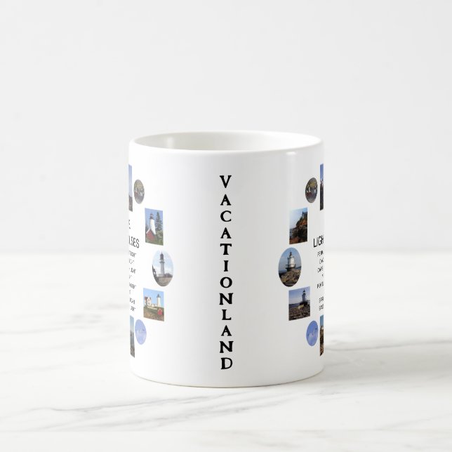 Caneca De Café Casas leves das Vacationland (Centro)