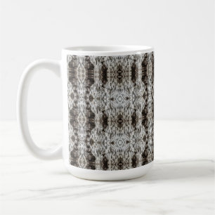 Caneca De Café Casca de Árvore Tigre Branco Estampada