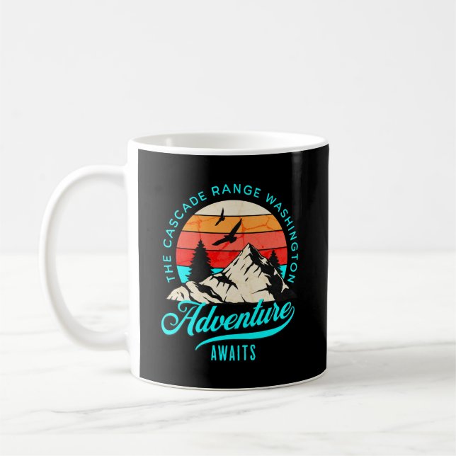 Caneca De Café Cascade Range Washington State, Stunning Willife (Esquerda)