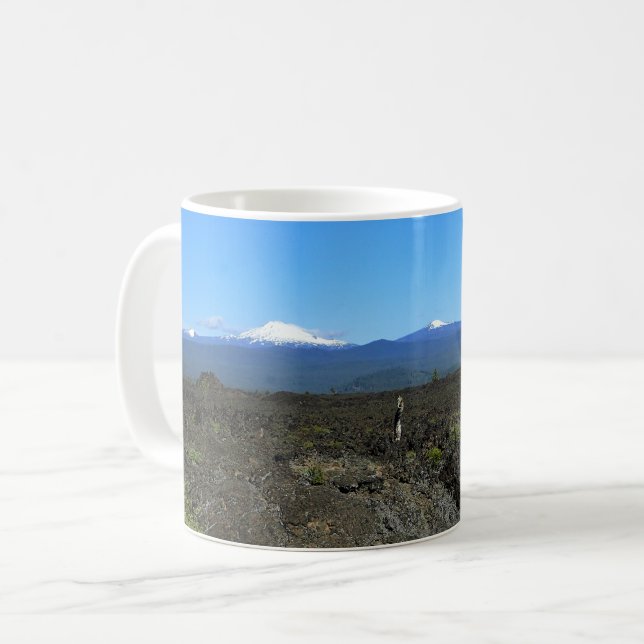 Caneca De Café Cascades e Lava Rocks, Oregon (Frente Esquerda)