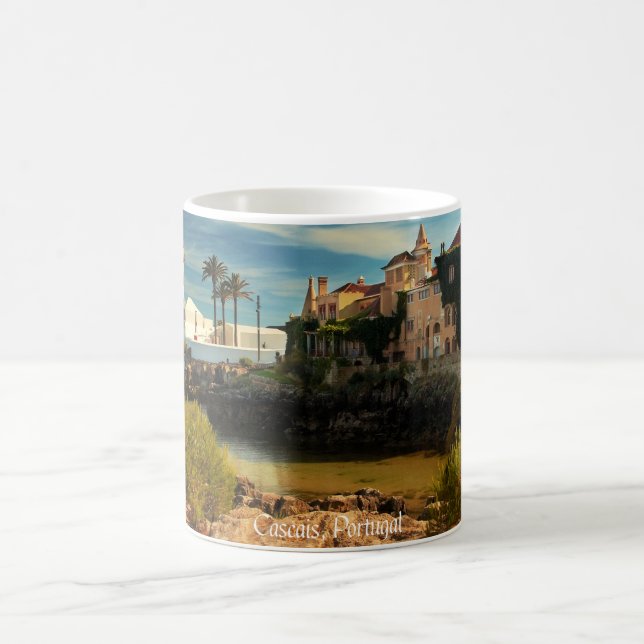 Caneca De Café Cascais, paisagem pitoresca de Portugal, (Centro)