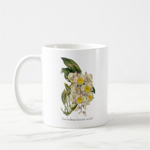 Caneca De Café Cascata de ouro: Dendrobium farmerii Orchid Mug