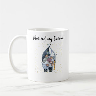 Caneca De Café Casei-me com o meu Gnomie