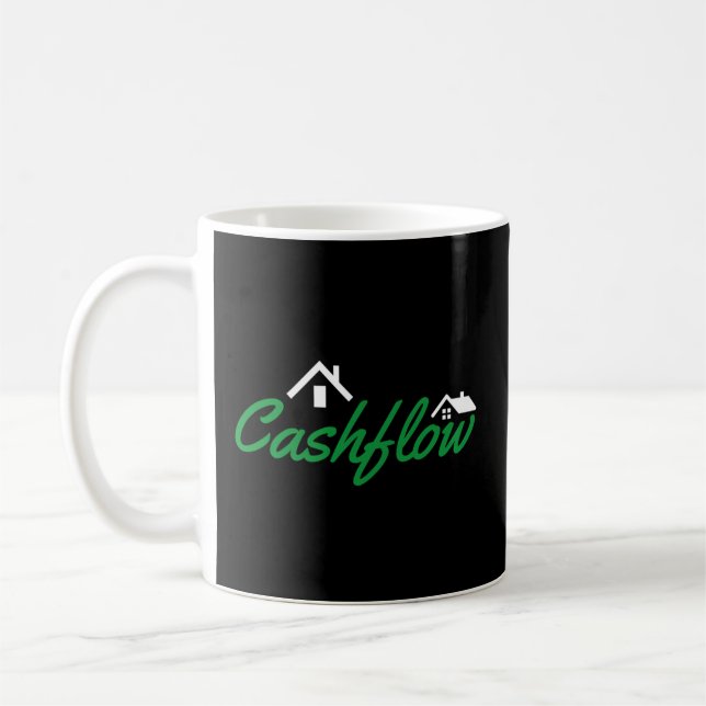 Caneca De Café Cashflow House Real Estate Investor (Esquerda)