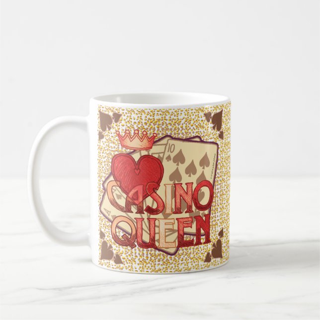 Caneca De Café Casino Queen Mug vencedor (Esquerda)