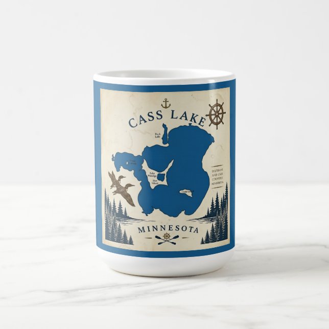 Caneca De Café Cass Lake, Minnesota Casa de Férias & Presentes (Centro)