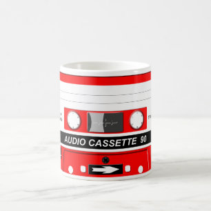 Caneca De Café Cassete áudio