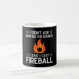 Caneca De Café Cast Fireball Funny Gamer Geek