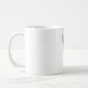 Caneca De Café Castanho-Cripó-espécie-animal arte selvagem