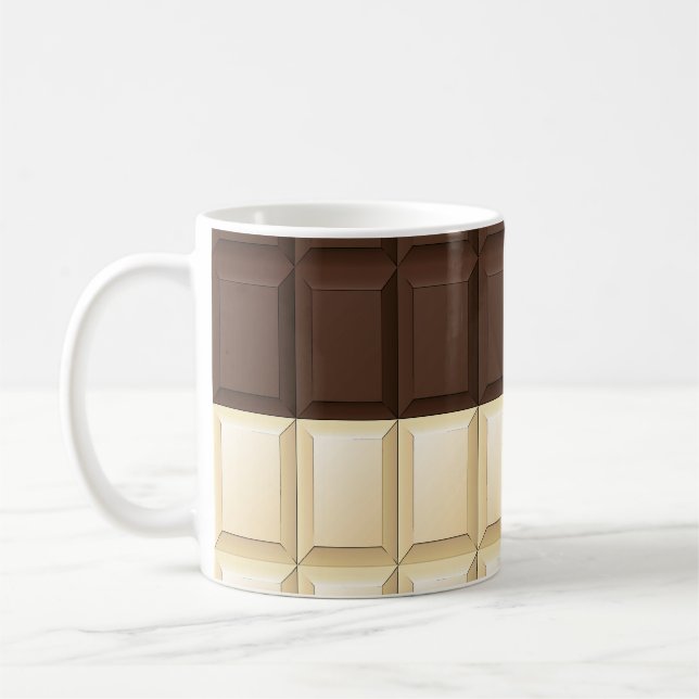 Caneca De Café Castanho E Chocolate Branco (Esquerda)