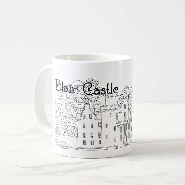 Caneca De Café Castelo Blair Perthshire (Frente Esquerda)