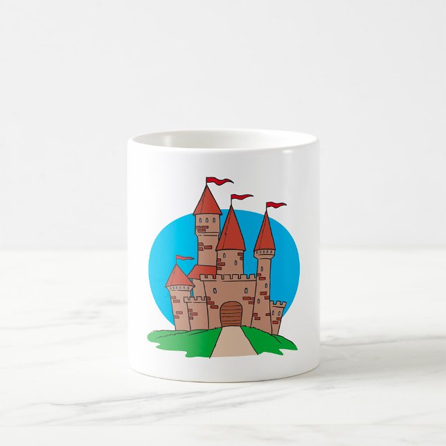 Caneca De Café Castelo com Bandeiras (Criador carregado)