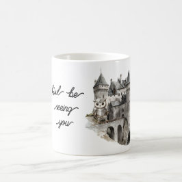 Caneca De Café Castelo Coruja Vai Te Ver