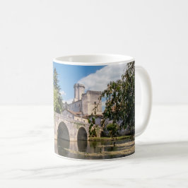 Caneca De Café Castelo de Bourdeilles e Ponte de Pedra, França