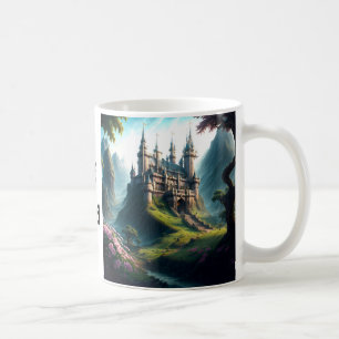 Caneca De Café Castelo de Flor Meadow - Dream Junto a Fairyland