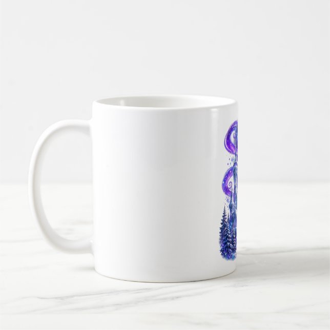 Caneca de Café Castelo de Gelo Lua Cheia de Invern (Esquerda)