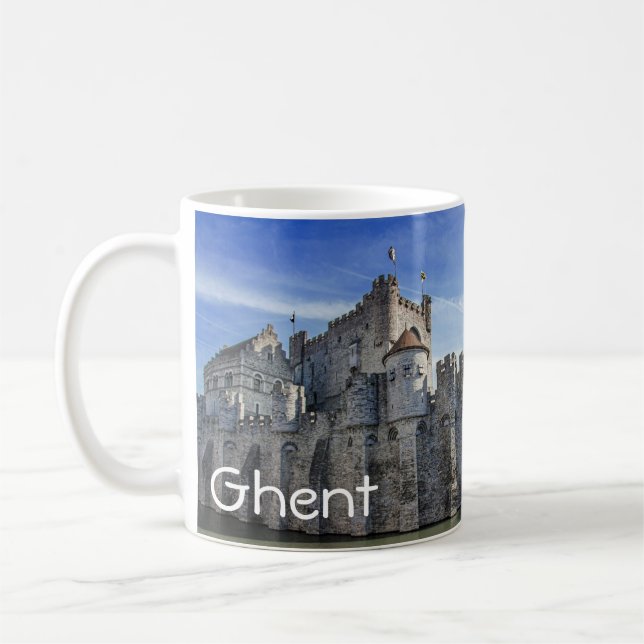 Caneca De Café Castelo dos Condes em Gand. (Esquerda)