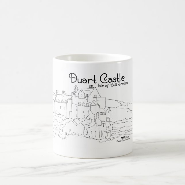 Caneca De Café Castelo Duart Ilha de Mull Escócia (Centro)