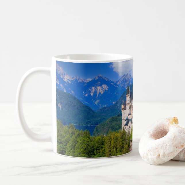 Caneca De Café Castelo Neuschwanstein Alemanha (Com Donut)