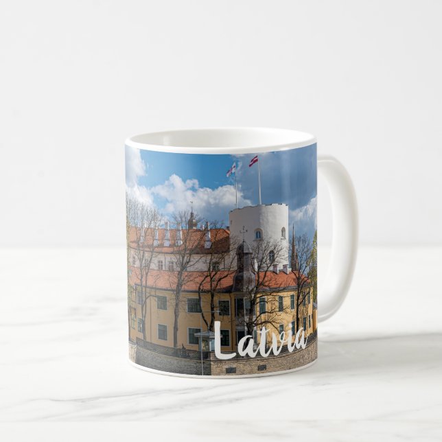Caneca De Café Castelo Riga em Riga, Letónia (Frente Esquerda)