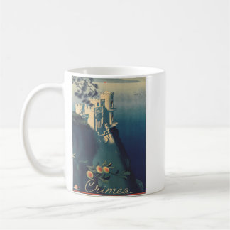 Caneca De Café Castelo Swallows Nest Arte Arquitetônico Vintage