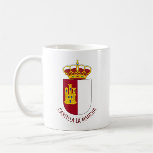 Caneca De Café Castilla La Mancha casaco de armas - Espanha