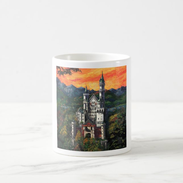 Caneca De Café Castle Schloss Neuschwanstein (Centro)