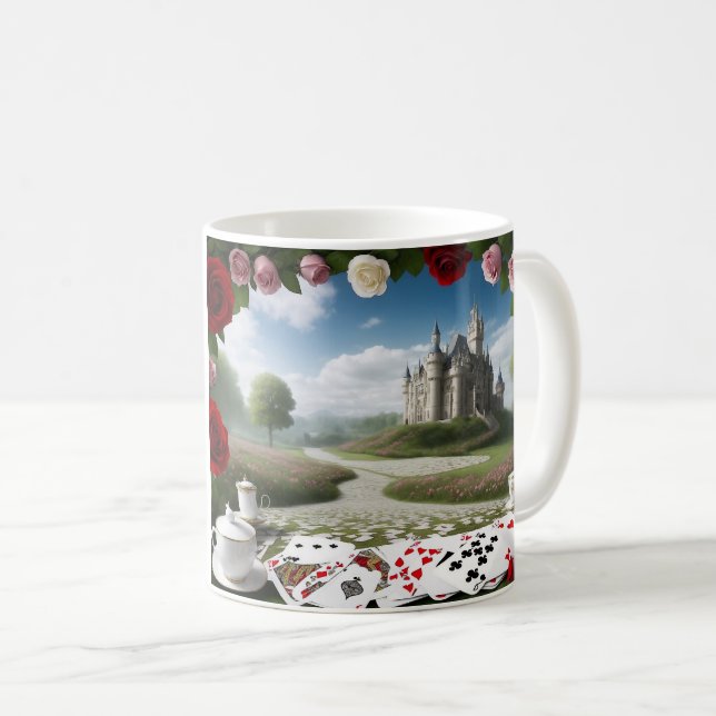 Caneca De Café Castle Through the Wonderland Portal (Frente Esquerda)