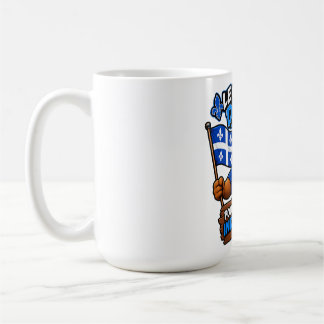 Caneca De Café Castor Québécois – Québec Indépendant – Humour Pol