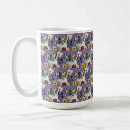 Caneca De Café cat and Flowers Classic Mug, 444 ml