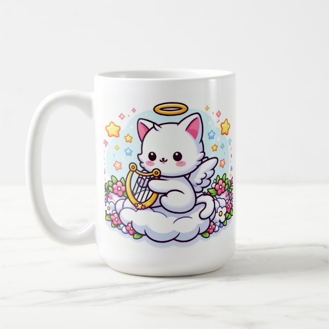 Caneca De Café Cat Angel (Esquerda)