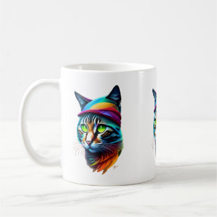 Caneca De Café Cat Art