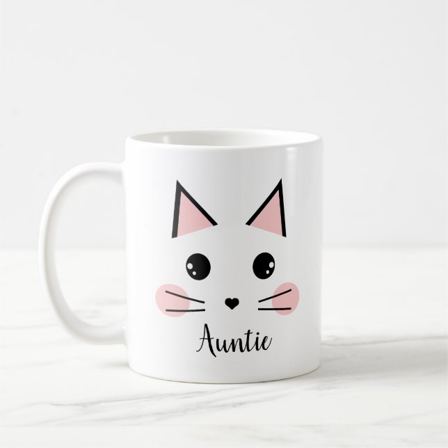 Caneca De Café Cat Auntie (Esquerda)