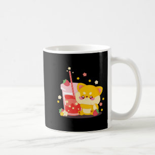 Caneca De Café Cat Boba Tea Bubble Tea Anime Kawaii Neko para Gar