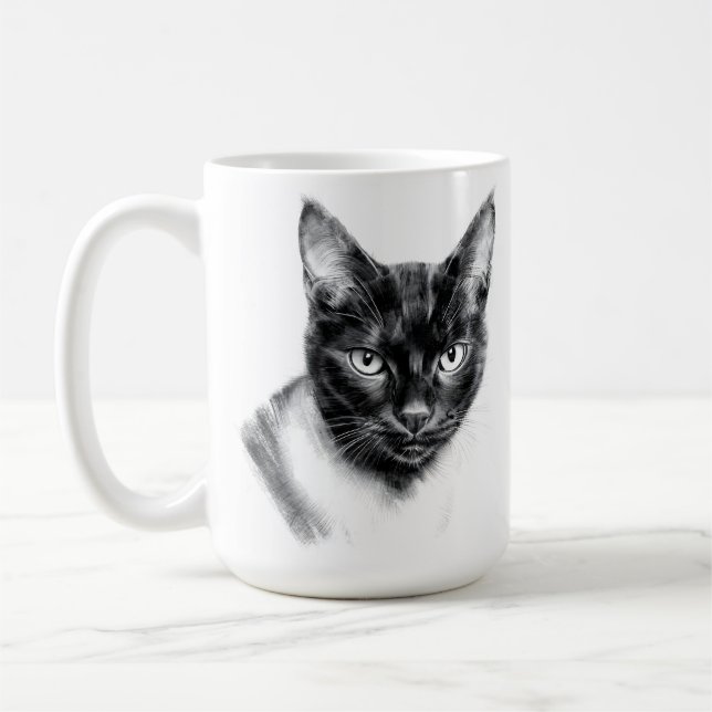 Caneca De Café Cat Charcoal (Esquerda)