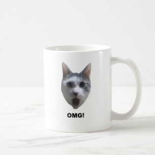 Caneca De Café CAT DE OMG! (o que o tem visto?)