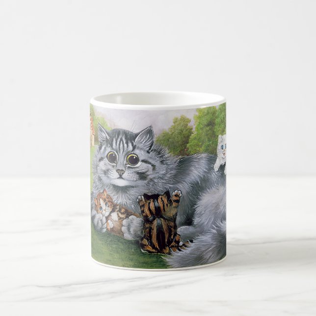 Caneca De Café Cat e seus gatinhos, Louis Wain (Centro)
