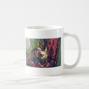 Caneca De Café Cat em Cadeira