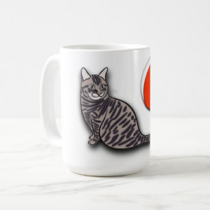 Caneca De Café Cat encontra a lua completa