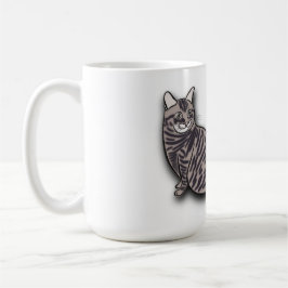 Caneca De Café Cat encontra a lua completa