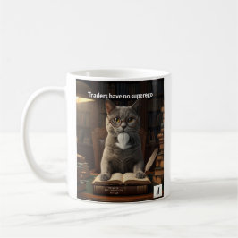 Caneca De Café Cat Freud: Comerciantes Não Têm Superego